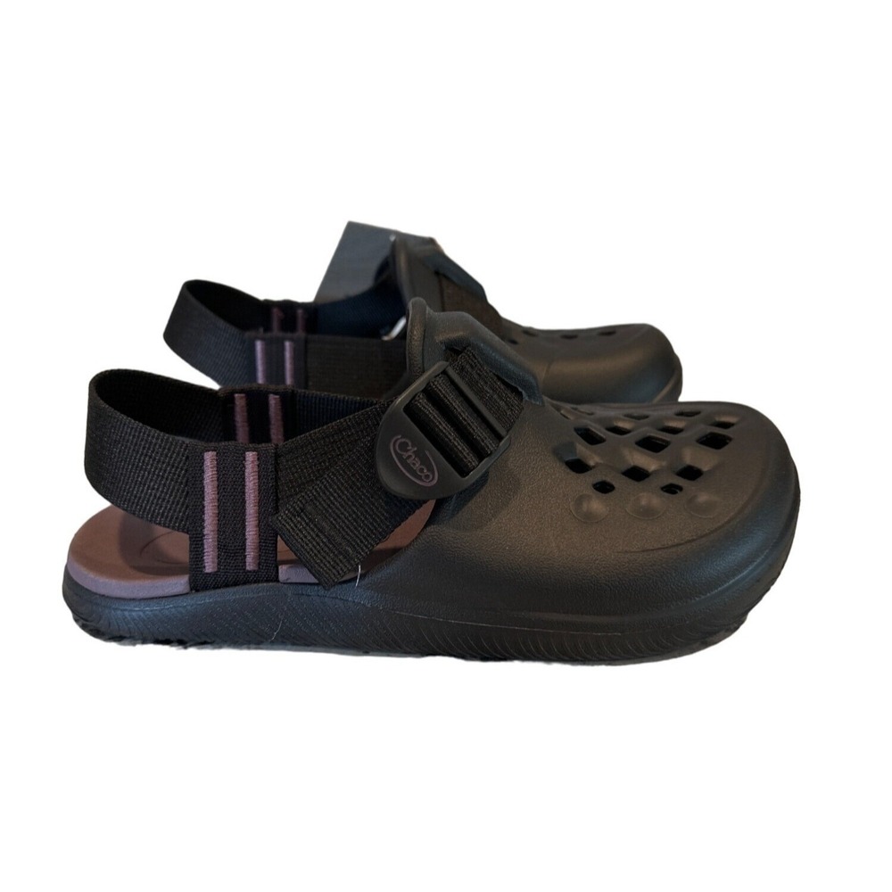 Chaco Chillos Clog Close Toe Rubber Waterproof Sandal Shoes Black Womans Size 5